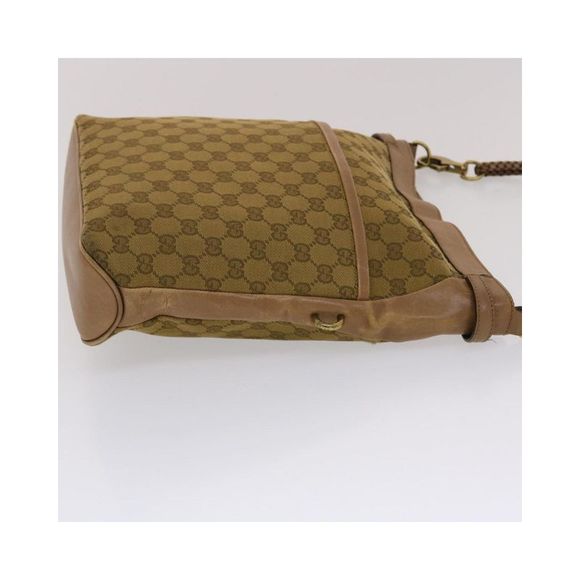 Pre Loved GUCCI  GG Canvas Shoulder Bag Brown 109097 Auth 49074 - Picture 3 of 10